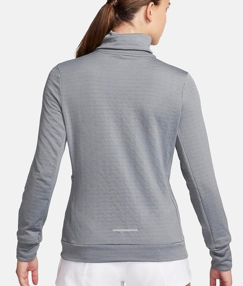 Nike Women's Therma FIT Swift Element Turtleneck Running Top NWT Size XS (Grey) - Picture 2 of 16